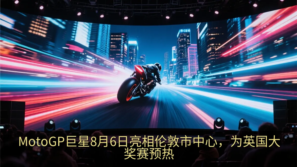 沉浸式大屏呈现高速摩托车赛事视觉体验